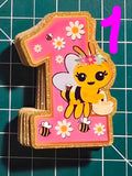 Cupcake Toppers Abejita Chiquitita | Set de 12