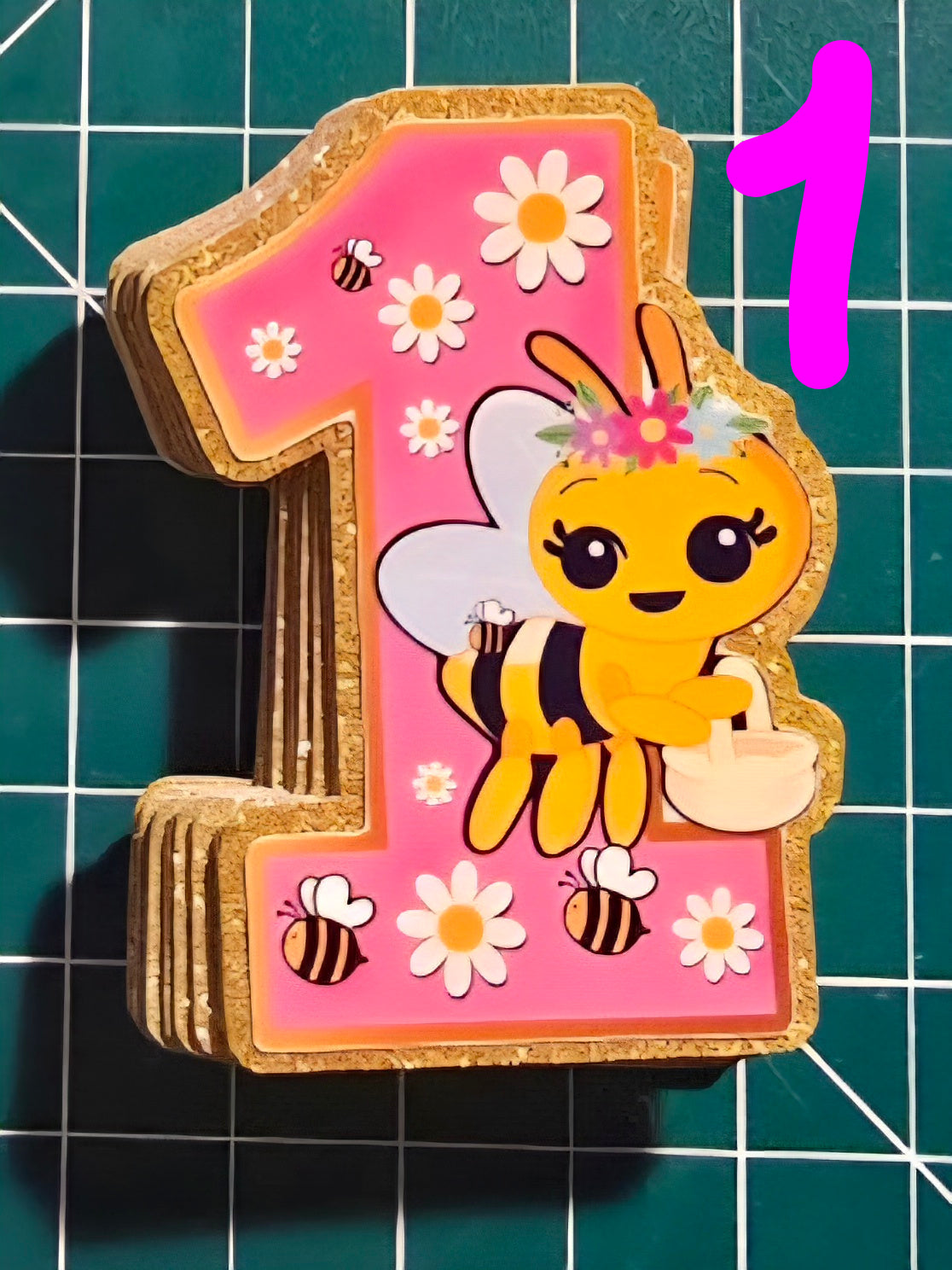 Cupcake Toppers Abejita Chiquitita | Set de 12