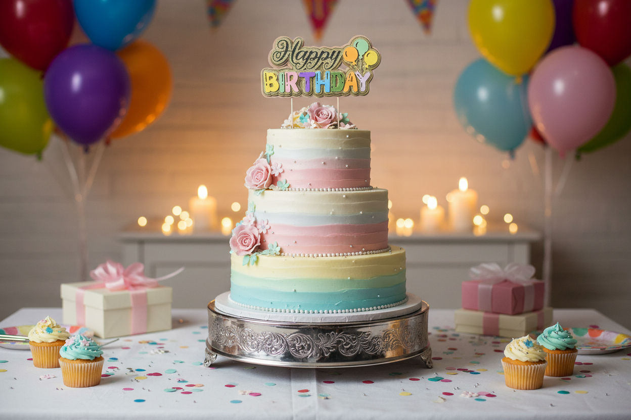 Happy Birthday Cake Topper