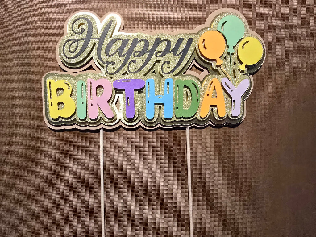 Cake Topper de Cumpleaños