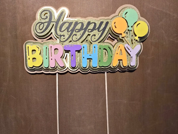 Cake Topper de Cumpleaños