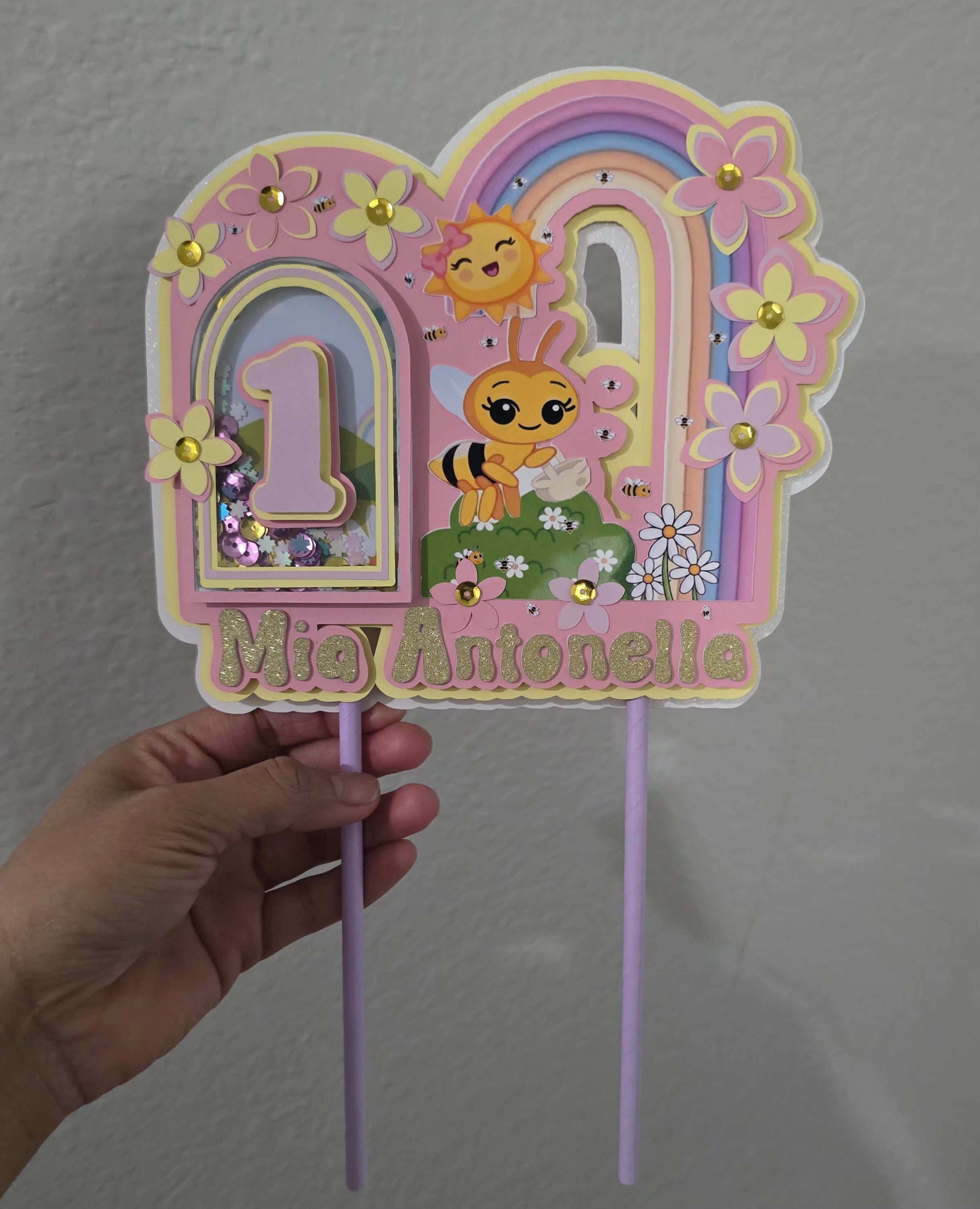 Cake Topper Abejita Chiquitita Personalizado